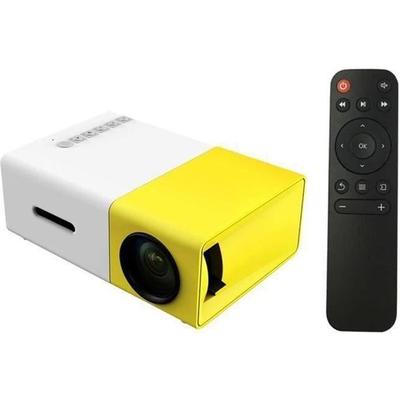 Fw1S Yg300 Светодиодный проектор 1080P Проекционная машина с USB HDMI AV Micro SD портом Мини карманный пульт дистанционного управления H03F97