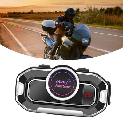 V9 Гарнитура для шлема Hands-free 5 Домофон ABS Bluetooth-совместимый домофон для мотоцикла