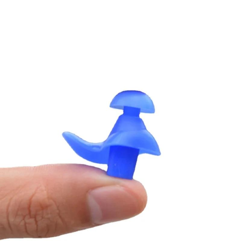 1Pair Waterproof Swimming Earplugs with Box Soft Silicone Spiral Ear Plug Anti Noise for Sleeping Snoring Diving Accessories Earplugs for Bathing