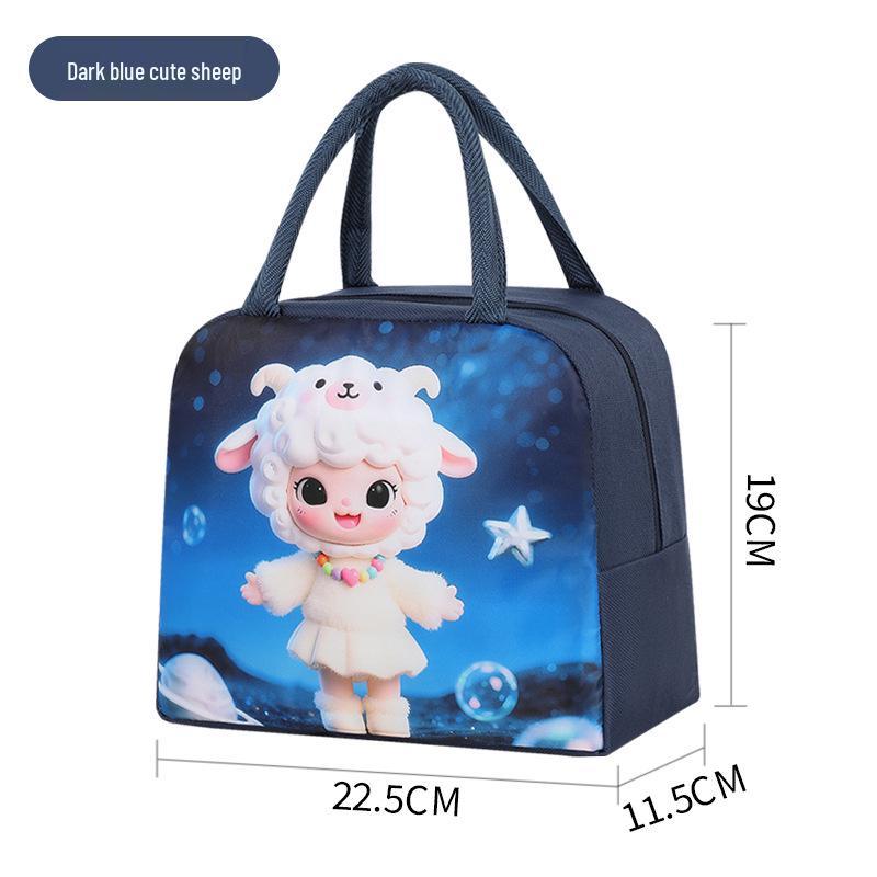 Large Capacity Insulated Lunch Tote - Durable Aluminum Foil Bento Bag for Office Workers