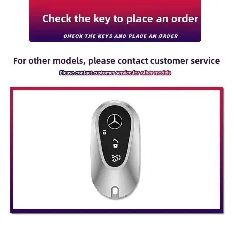 REE4 Car Smart Key Cover Case Remote Shell Fob Holder For Mercedes Benz C E S Class GLC W206 W223 W214 E300 C260 C300 S450 S500 S400