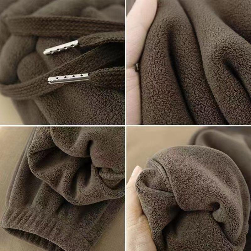 Мужские повседневные брюки из толстого вельвета с завязками на щиколотках, Сохраняющие тепло, Зимние спортивные мешковатые брюки с завязками на щиколотках, Мужские модные спортивные брюки