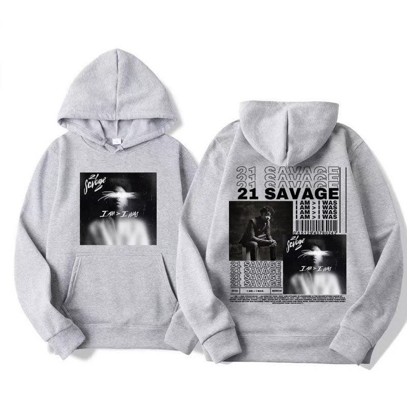 Rapper 21 Savage I Am I Was Album Cover Hoodies Men'S Women