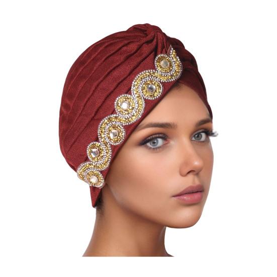 Женский платок на голову Эластичный обхват головы Дизайн с перекручиванием Шапка-тюрбан