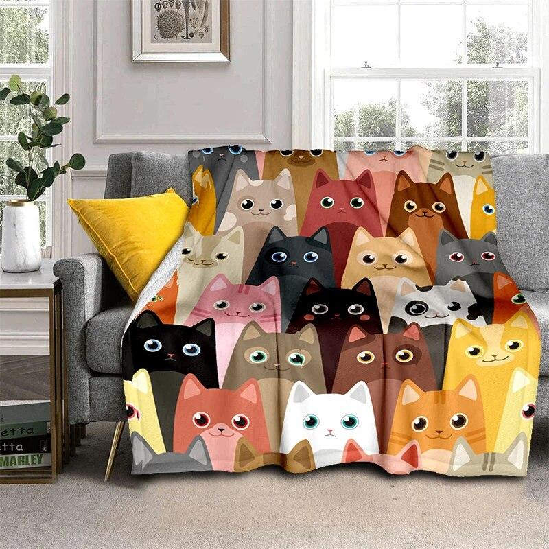 Мягкая плюшевая кровать с мультяшными животными, тонкие одеяла для пикника с героями мультфильмов, современное фланелевое одеяло Gedruckt Bettdecke Geschenk