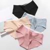 Women Panties Cotton Inner Crotch One-Piece Type Mid Waist Underwear Sexy