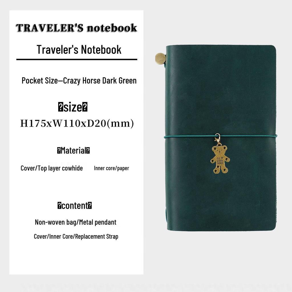 Дневник путешествий по Теннесси: Блокнот ручной работы из винтажной коровьей кожи