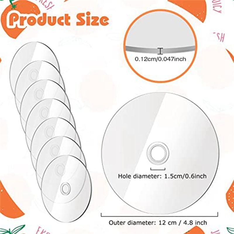 A20F-30 шт. Прозрачные CD для рисования Пустые CD для декора DIY Эстетичные настенные CD Декор комнаты Прозрачные настенные CD Поделки
