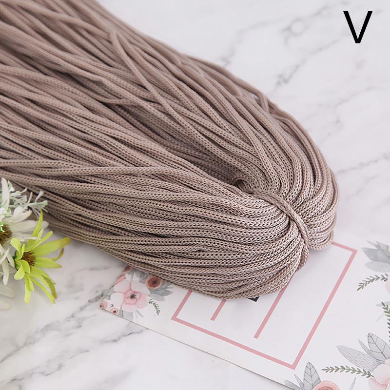 200 г 3 мм Цветная нейлоновая нить для вязания крючком, полая линия, макраме, сделай сам, ручное плетение, браслет, плетеные ремесла, изготовление обуви, сделай сам