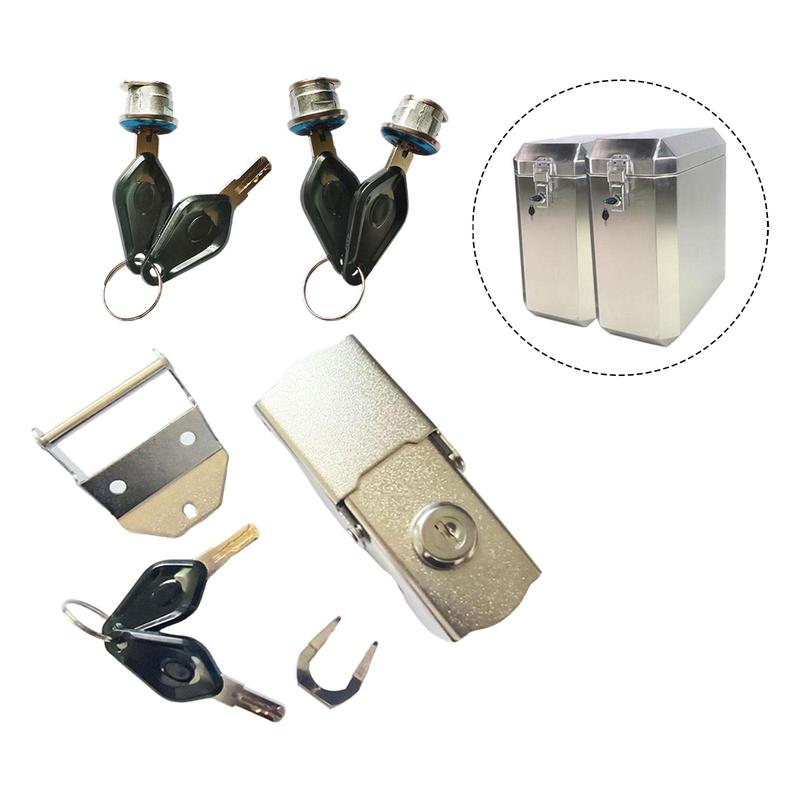 Motorcycle Trunk Lock Anti Theft Professional Repair Replacement Metal Fittings Universal Fit Secure Modification Accessories