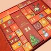 Christmas Countdown Empty Gift Box To Fill 24-Day Santa Claus Printed Collectible Box Christmas Advent Calendar Boxes