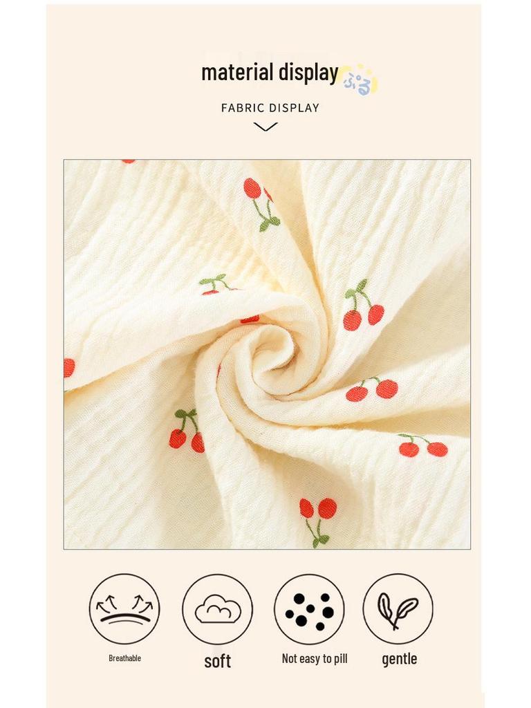 2025 Spring & Autumn Girls' Long-Sleeve Cotton Pajama Set