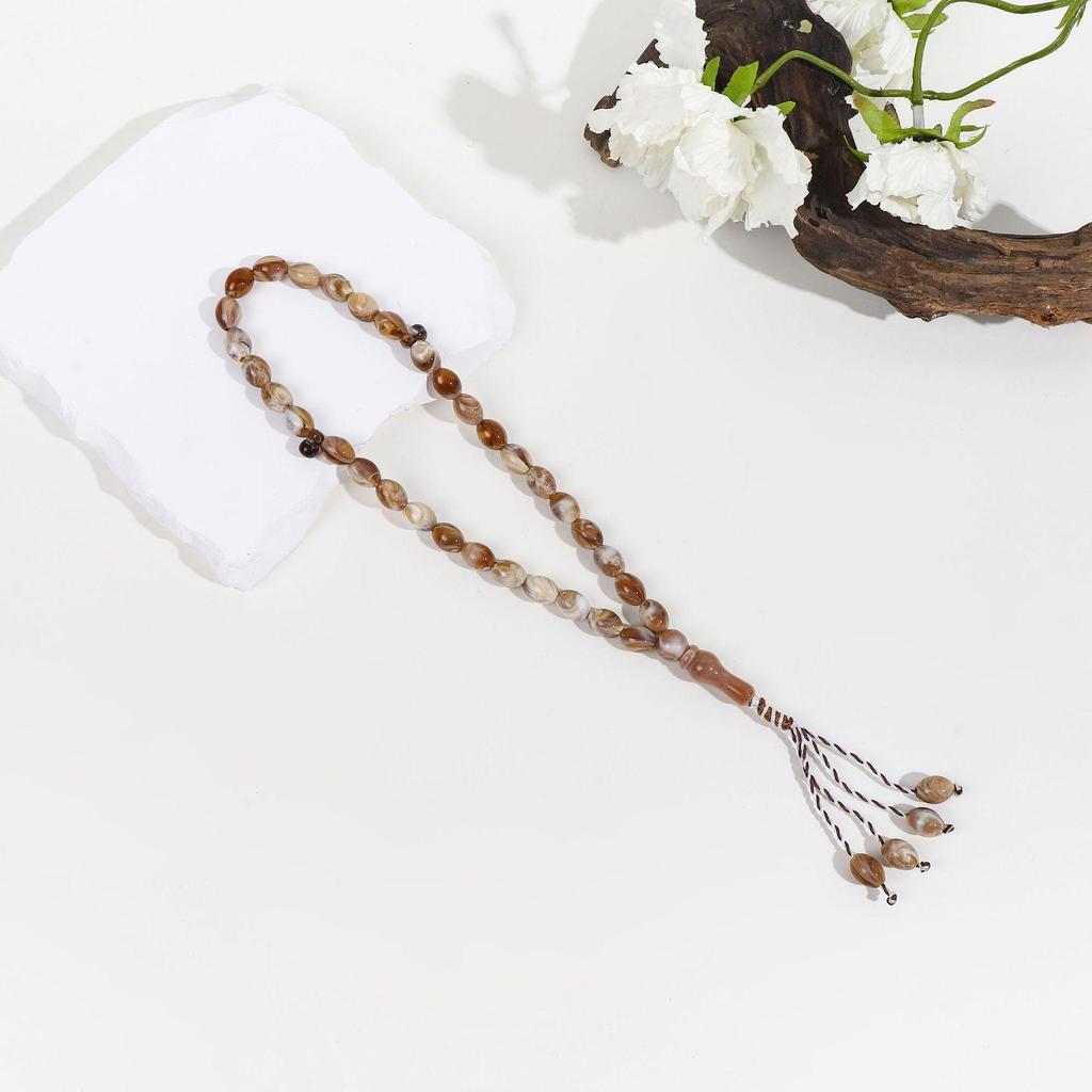 Классический акриловый тасбих: Четки из 33 бусин в ближневосточном стиле для мужчин и женщин