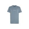 Letter Print Slim Fit Crew Neck T-Shirt Men Tops Gray 000NM2170E-5FA