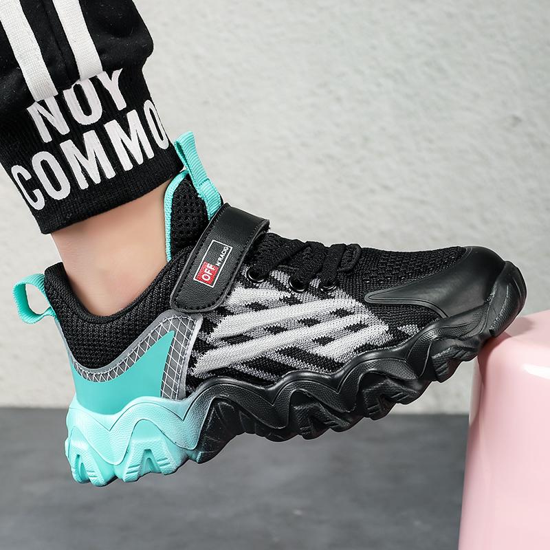 Children's Shoes Breathable Boys' Shoes  Spring and Autumn Children's Sports Shoes Big Children Boys Fly Weaving Shoes