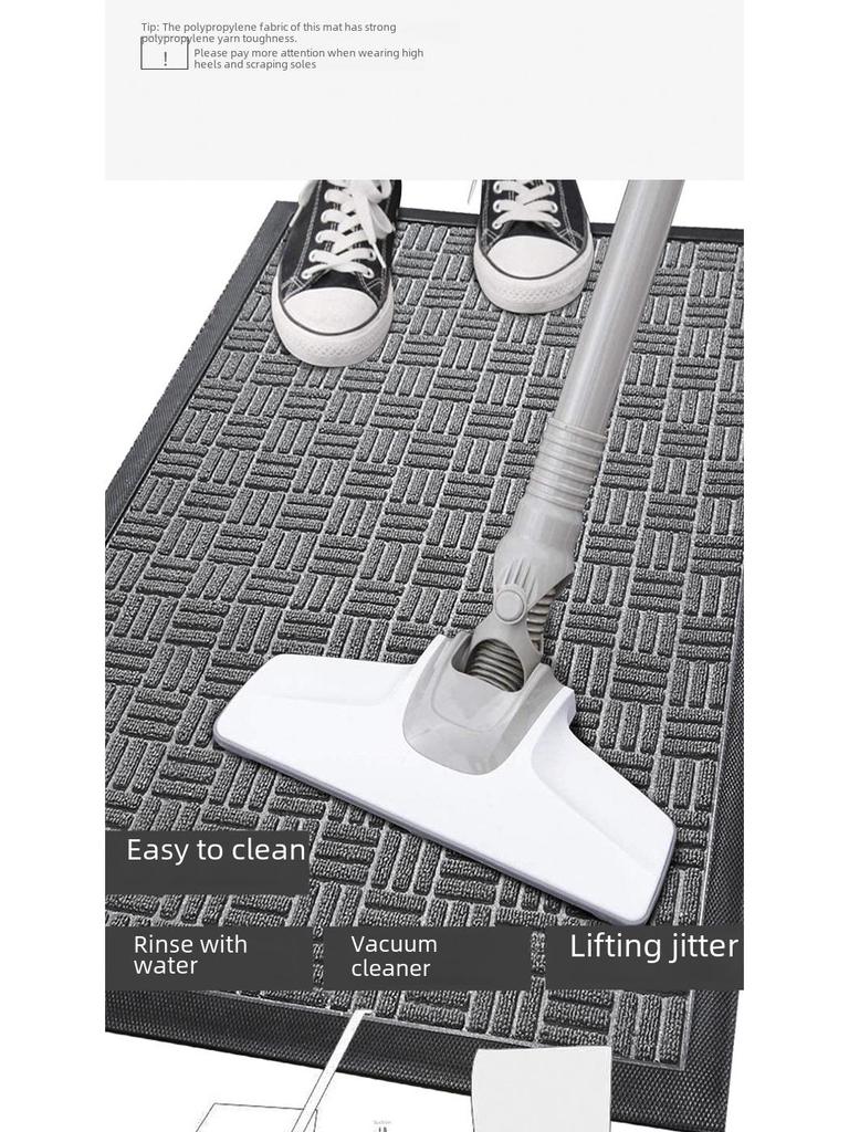 Полосатый полипропиленовый резиновый коврик для входа в дом - противоскользящий входной коврик для дома