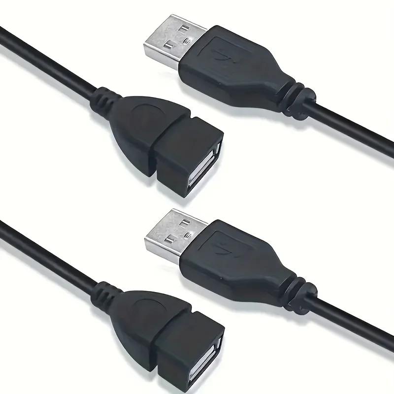 0,9 м USB 2.0 A Папа на A Маму Кабель-удлинитель для синхронизации данных Черный Зарядное устройство Кабель-удлинитель USB A для ПК Ноутбука Клавиатуры