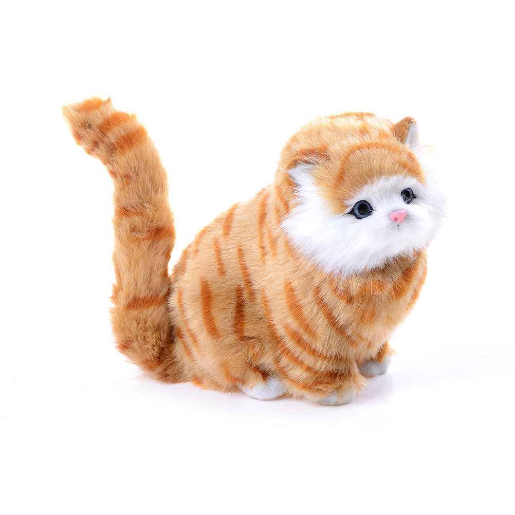 1Pc Exquisite Workmanship Vivid Adorable Cat Plush Electric Toys For Kids