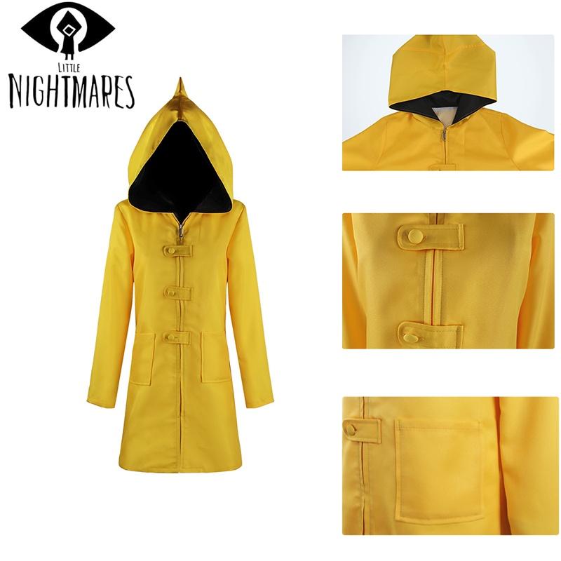 Little Nightmares 2 Шесть Косплей Плащ-дождевик с капюшоном Для детей и взрослых Идеально подходит для Хэллоуина