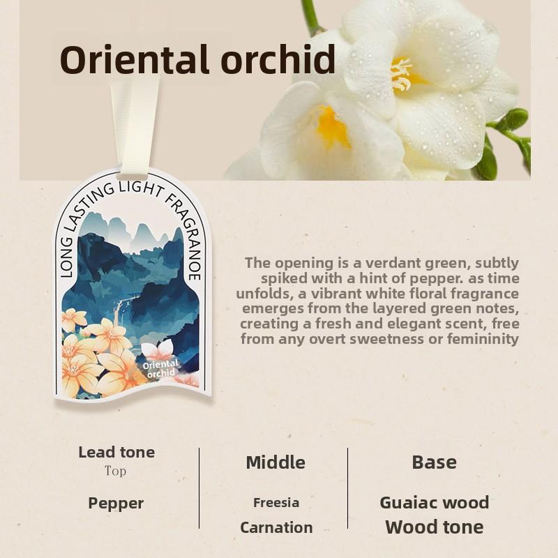 Car fragrance piece car perfume pendant durable car fragrance piece in addition to odor solid fragrance light fragrance senior decoration