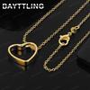 925 Silver 18K Gold 16-30 Inch Hollow Heart Pendant Necklace Fashion Women's Accessories Jewelry Wedding Gift