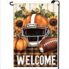 Fall Football Garden Ag Double Sided Small Burlap Seasonal Rustic, 12x18 XXQ