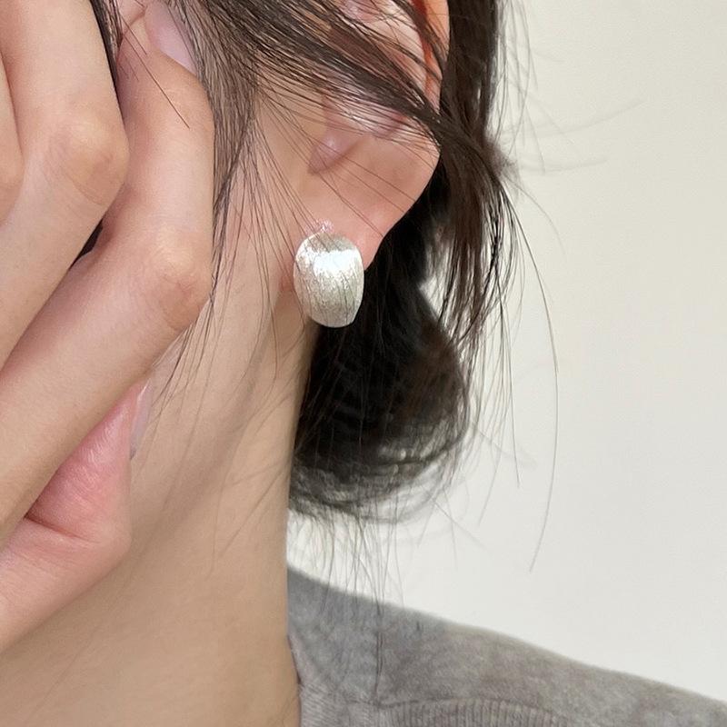 925 Silver Vintage Shinning Ball Earrings For Women Trendy Earring Jewelry Prevent Allergy Party Accessories Gift