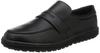 High Grip Unisex Loafer Work Shoes H230D Black [Midori Anzen] 27.0cm