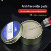 Yellow No-Clean Solder Paste & Wire: Acid-Free, Halogen-Free, Strong Flux for Stainless Steel