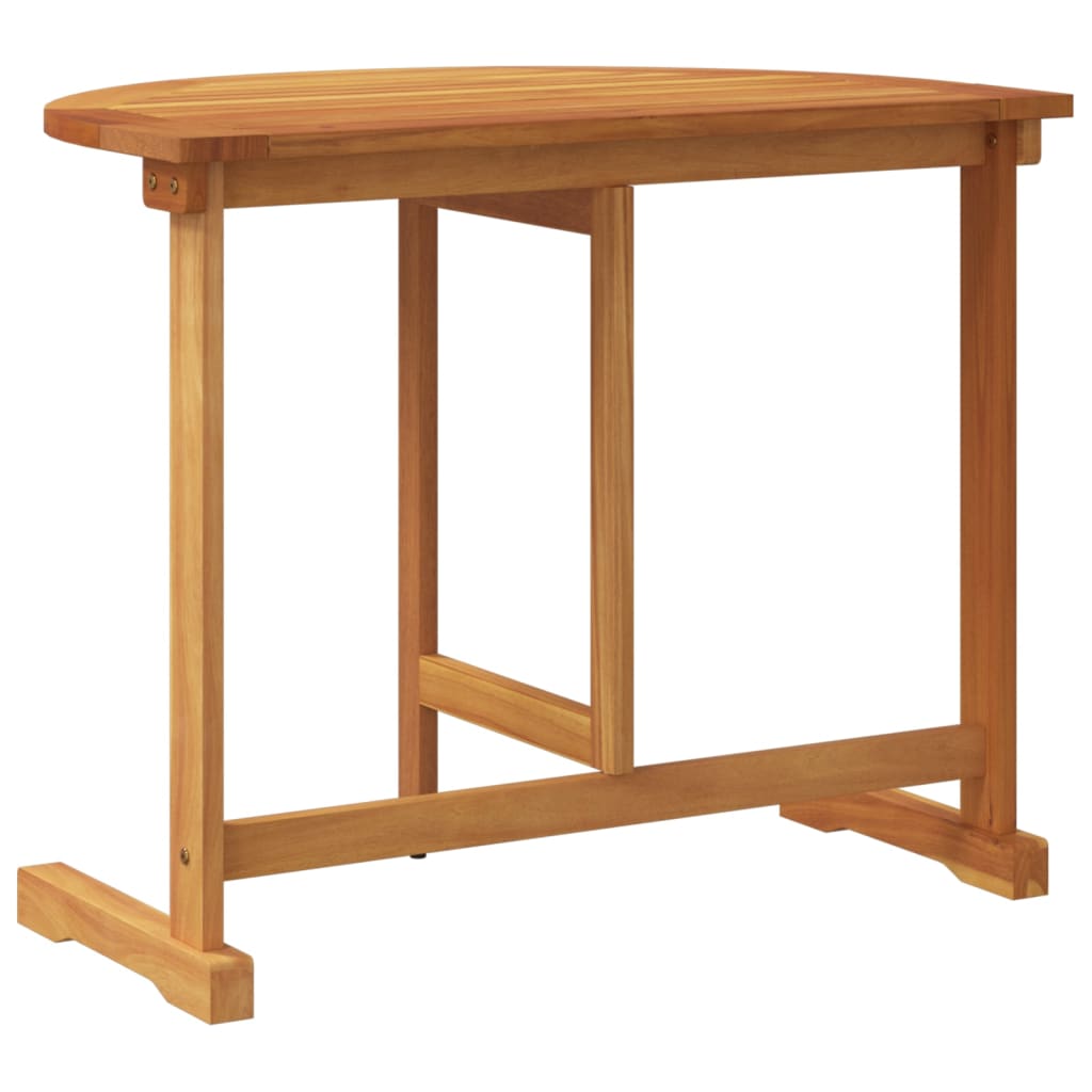 vidaXL Folding Balcony Table 90 x 60 x 72 cm Solid Acacia Wood