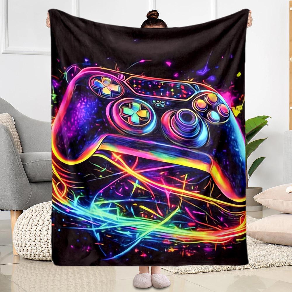 1pc Game Controller Blanket Comfortable Soft Lightweight Multi Seasonal Use for Travel Camping Picnics Sofa Office Bed Living Room Gift for Friends