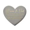 Thoughts of You Memorial Graveside Heart Plaque - Mum & Dad