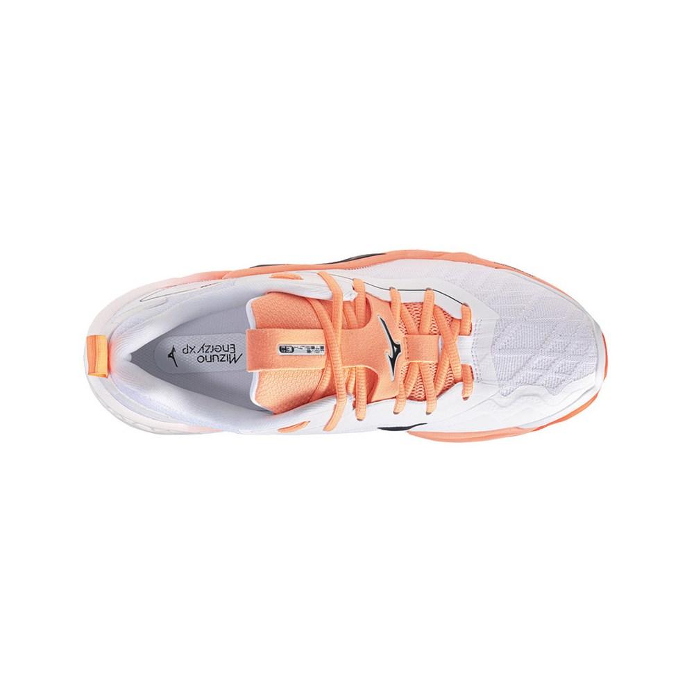 Mizuno Wave Stealth Neo 2.1 Sneakers Textile Upper White/Black/Orange