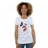 Womens/Ladies Traditional Wave Mickey Mouse Cotton T-Shirt