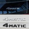 BRI4  For Mercedes Benz 4MATIC Fender Side Badge Rear Trunk Emblem Decals ABS Car Styling Logo 4 MATIC Auto Sticker Accessories