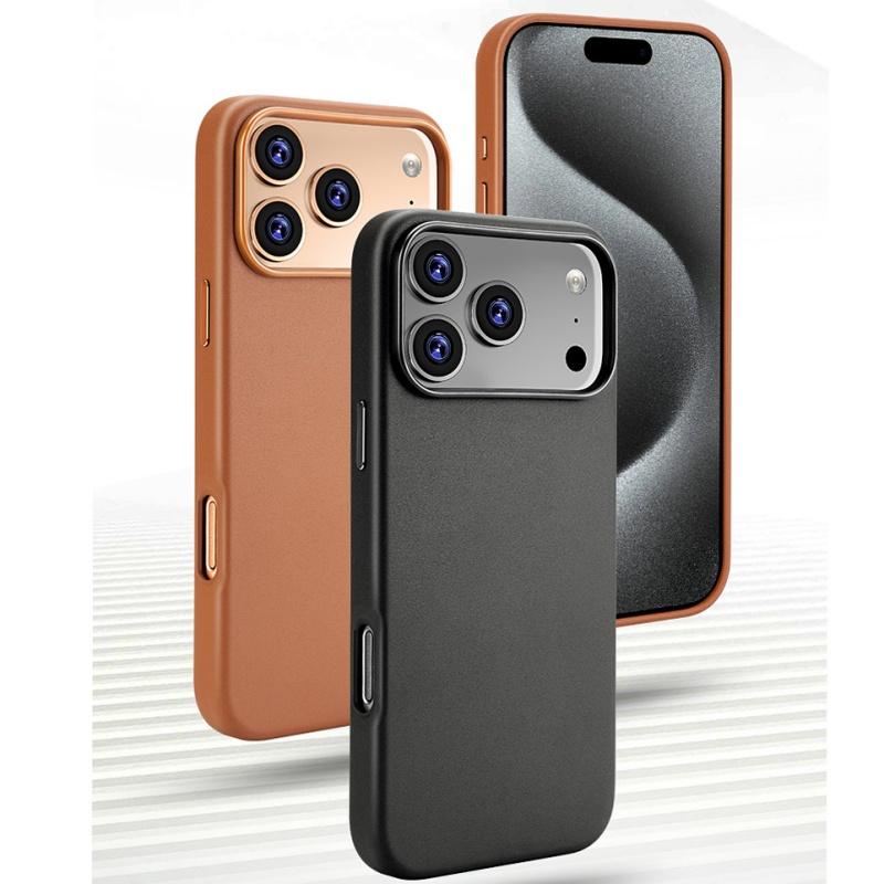 Бизнес Оригинальный чехол MagSafe для Apple IPhone 17 Pro Max 16 13 14 15 IPhone17 Кожаный Официальный Магнитный Защитный Чехол для Телефона