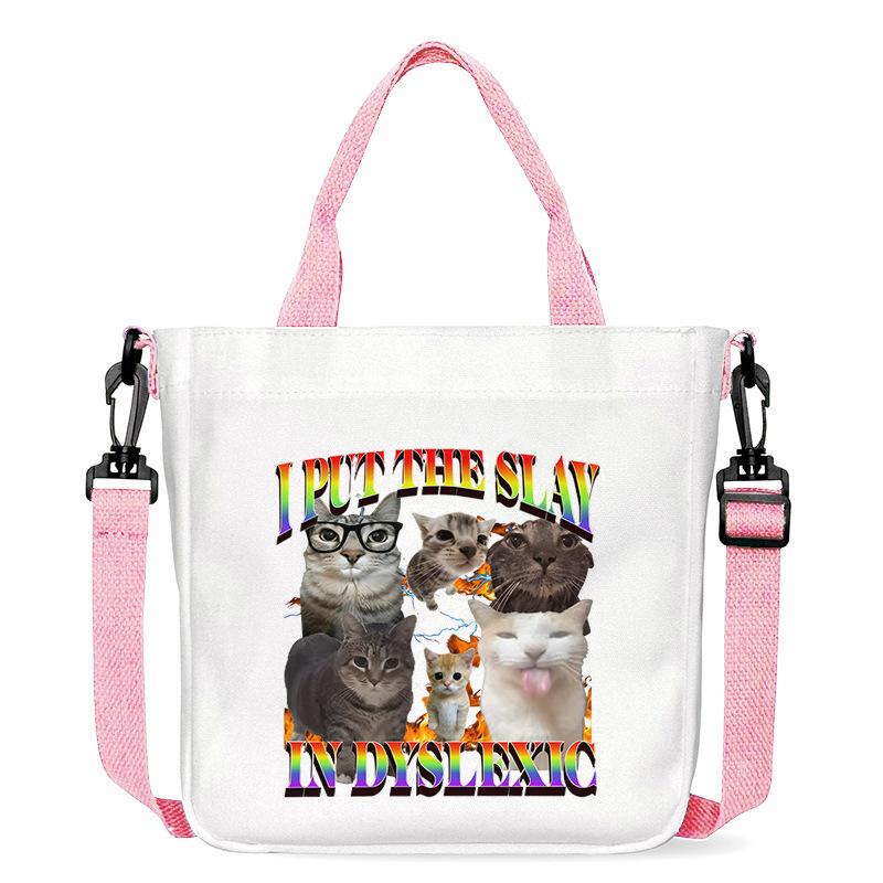 KATSEYE Fan Merch Canvas Bag Trendy Versatile Women Shoulder Crossbody Tote 601123-11