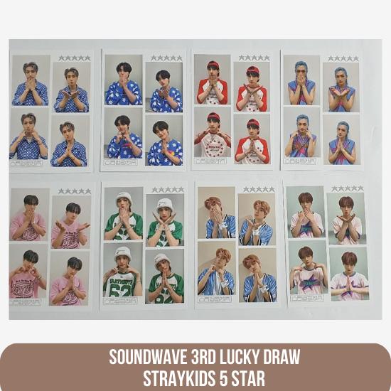 Stray Kids Фотокарточки с 5 звездами счастливого розыгрыша