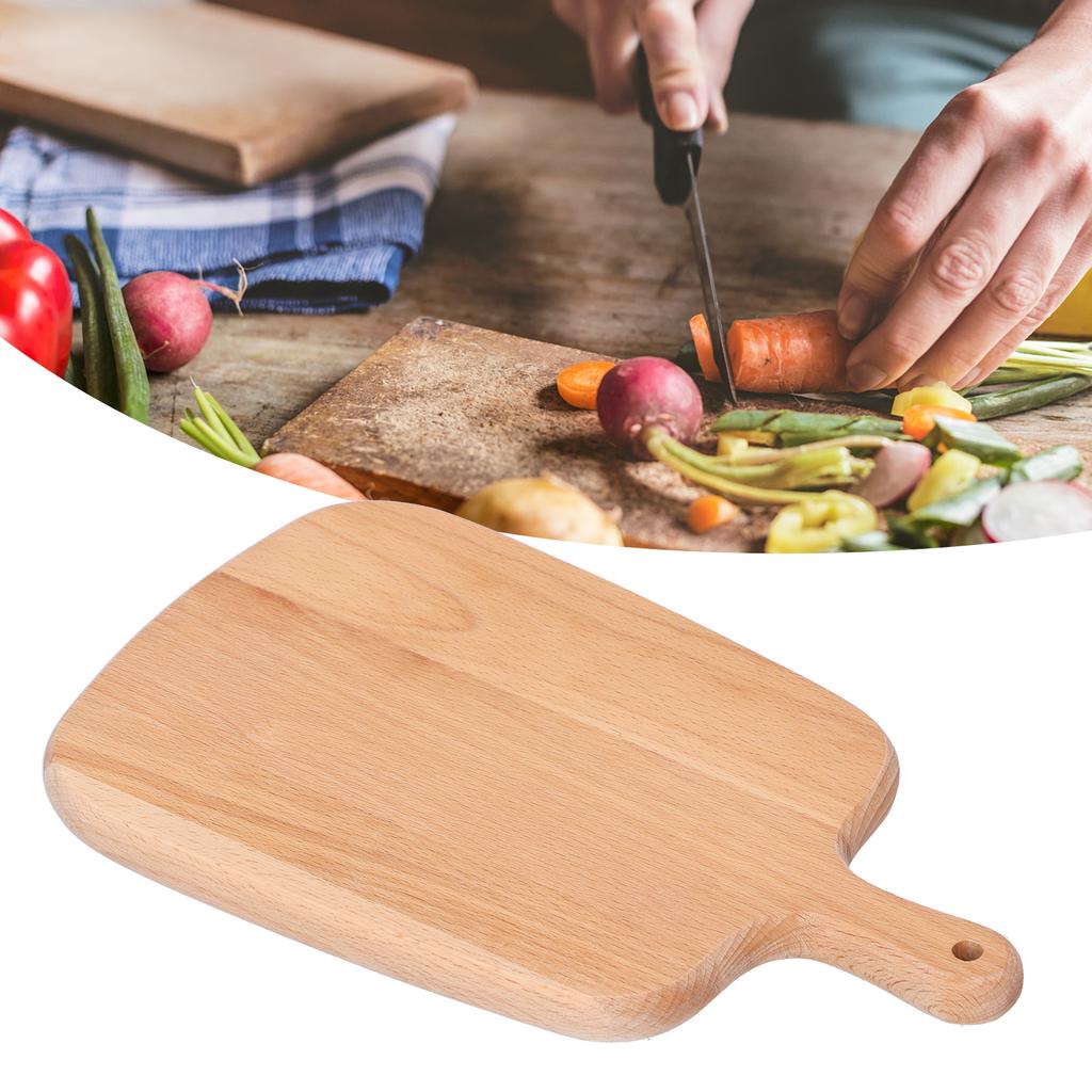 Буковая разделочная доска Барбекю Пицца Хлеб Овощи Фрукты Деревянная разделочная доска26.5x16x1.5