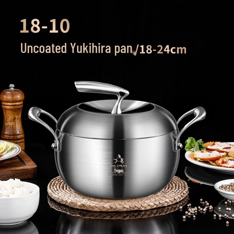 ZISIZ Apple Shape 304 Stainless Steel Soup Pot