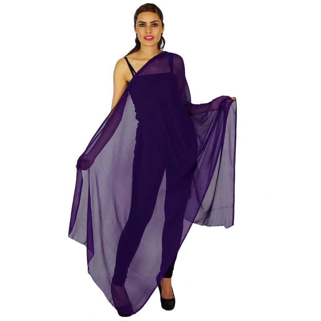 Индийская мода Chunni Hijab Long Dupatta Chiffon Blend Neck Wrap шарфы