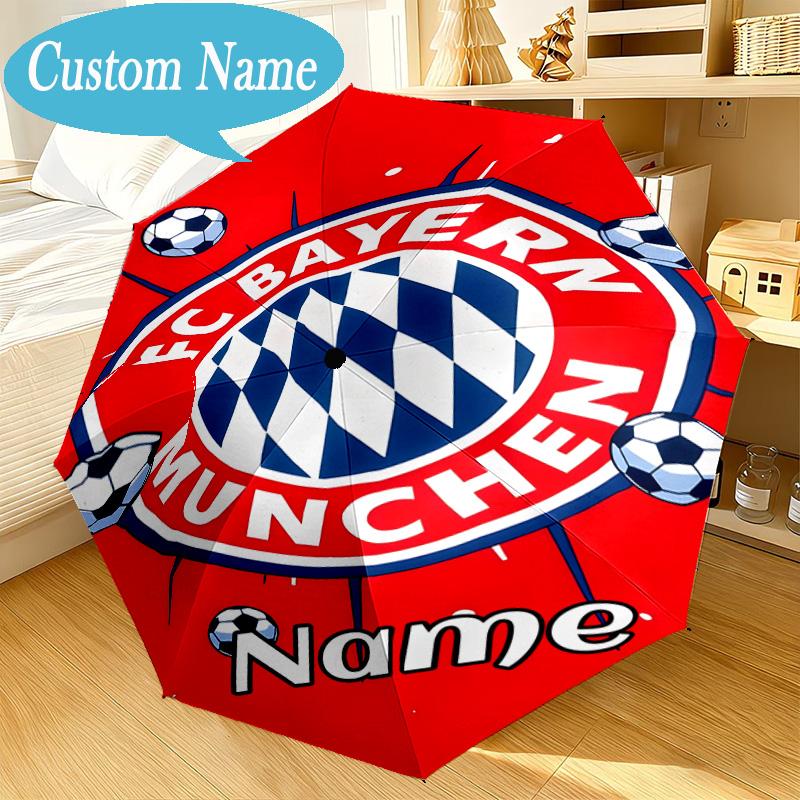 Custom Name Umbrella Munich Crest Umbrella 8-Frame for Travel, Camping, Casual Lightweight Portable, Essential for Family Gifts