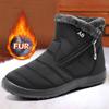 Fashion Women Boots Snow Keep Warm Shoes Woman Waterproof Platform Boots Zipper Boots Ladies Flat Fashion Botas Mujer Winter Boot Female