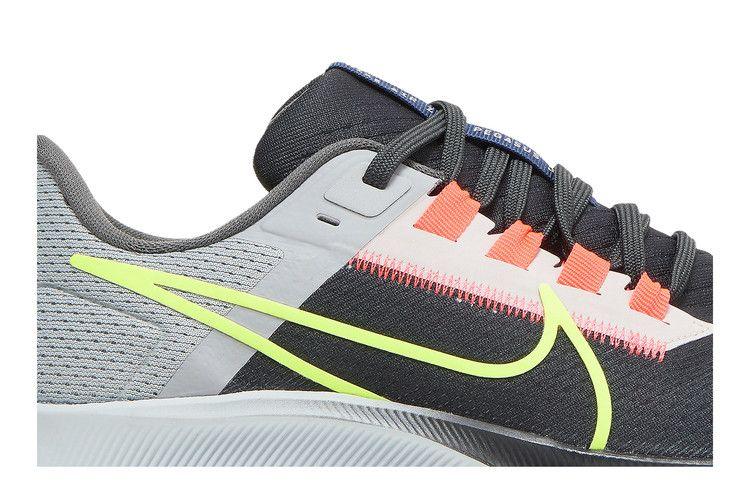 Women's Sneakers Nike Air Zoom Pegasus 38 LE Greedy (Women's) Dark Smoke Grey/White-Flash Crimson-Volt