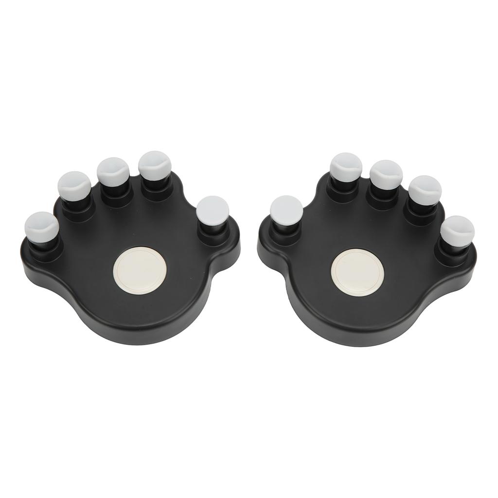 2PCS Piano Finger Exerciser Silicone Hand Grip Trainer Ergonomic Tension Strengthener