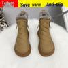 Women's Winter Fleece-Lined Snow Boots: Warm, Non-Slip, Versatile, Flat Ankle Boots.