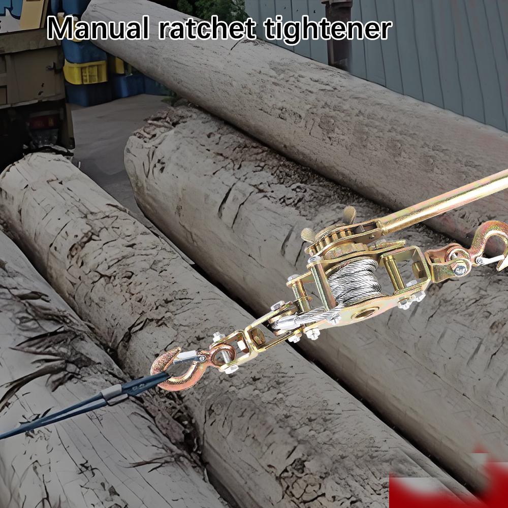 2T 2m Провод для грузовых автомобилей Аксессуары для автомобилей Крепеж для лебедки Трос Натяжитель троса Трещотка Двойной крюк Натяжитель троса Ручной натяжитель троса