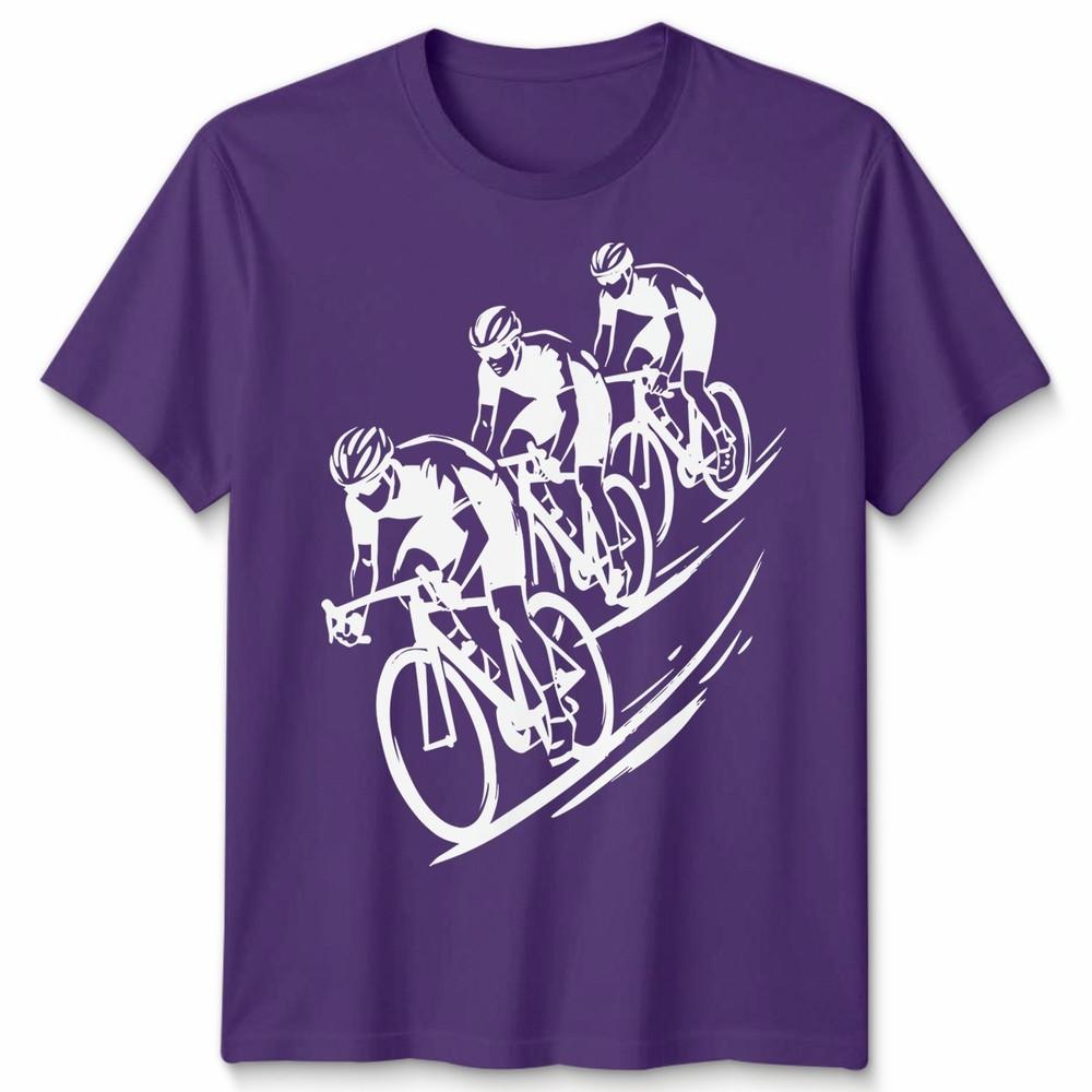 3 Cyclists Unisex T Shirt Cycling Bike Rider Cycle Gift Idea Graphic Tee