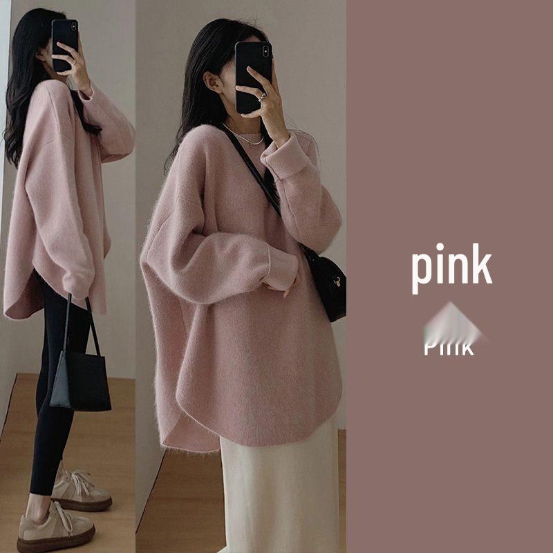 Женский красный свитер на Новый год года Кролика - Осенне-зимний вязаный топ