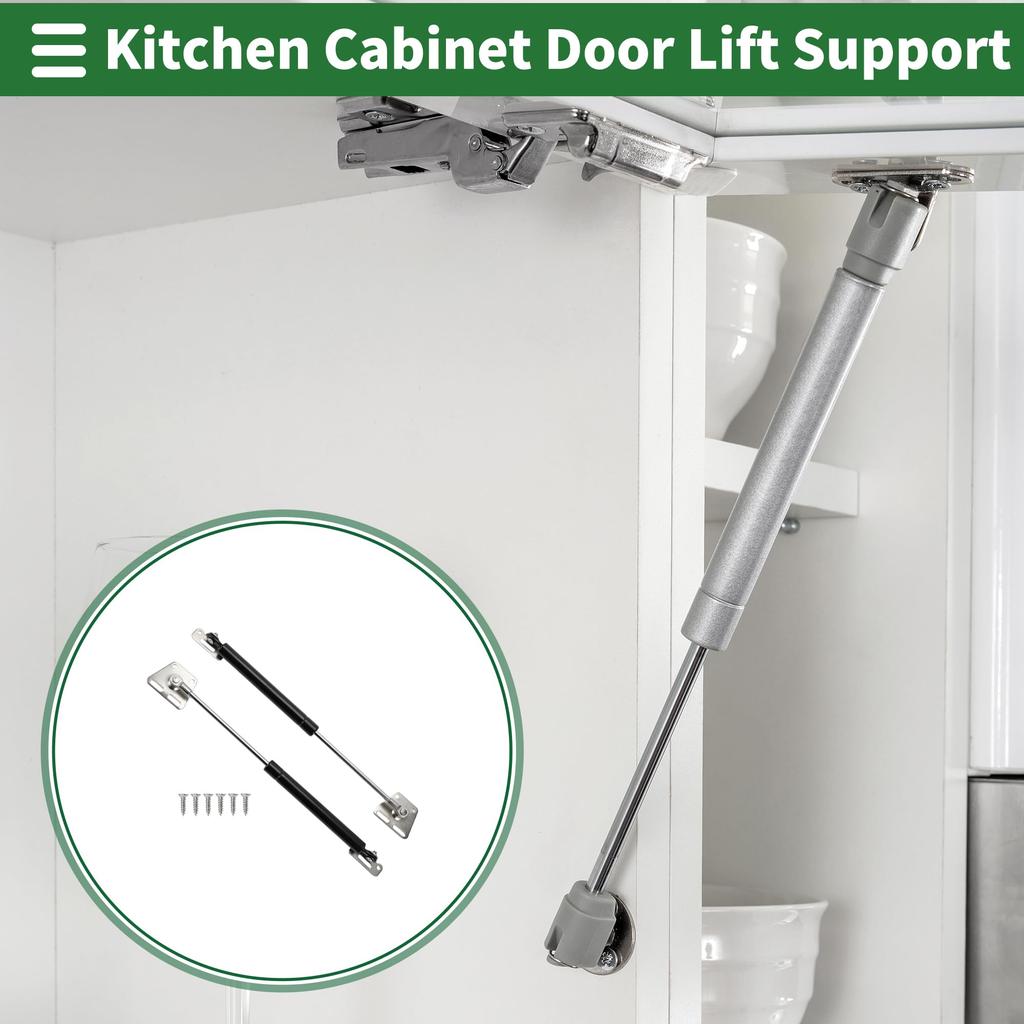 Motoforti Универсальный газовый упор для подъема 12"/285мм 4 фунта/20Н/2кг Углеродистая сталь Черный, Комплект из 2 шт.